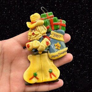 Calliope Design Ornament Vintage Made In Sonoma County California 1987 Christmas